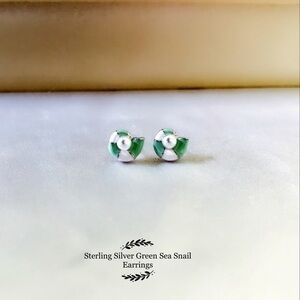 Sterling Silver Sea snail Earrings